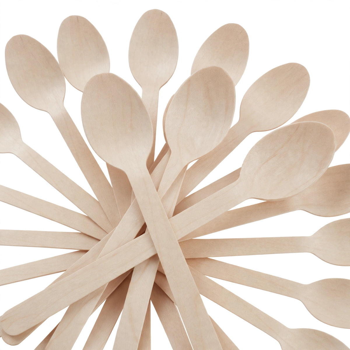 Close-up view of Eco Birchwood Wooden Spoon showing smooth finish