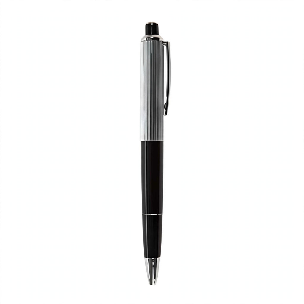 Electric Shock Joke Pen with silver ballpoint design