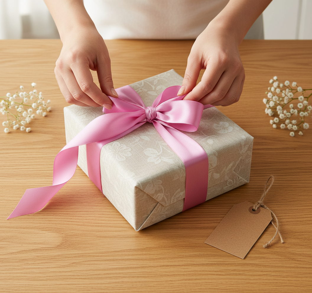 Eleganza Poly Ribbon 50mm x 91m (100yds) Classic Pink