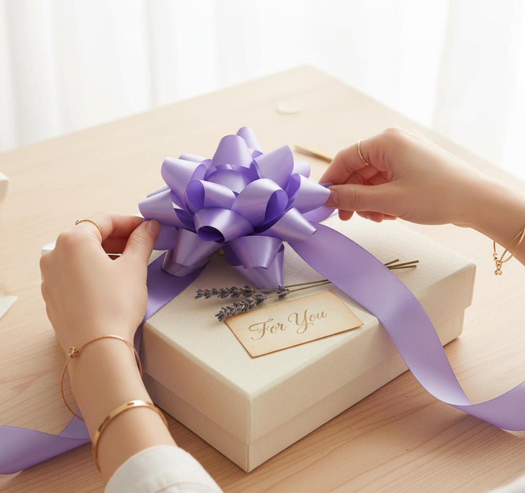 Eleganza Poly Ribbon 50mm x 91m (100yds) Lavender