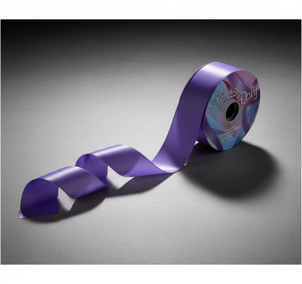 Eleganza Poly Ribbon 50mm x 91m (100yds) Lavender