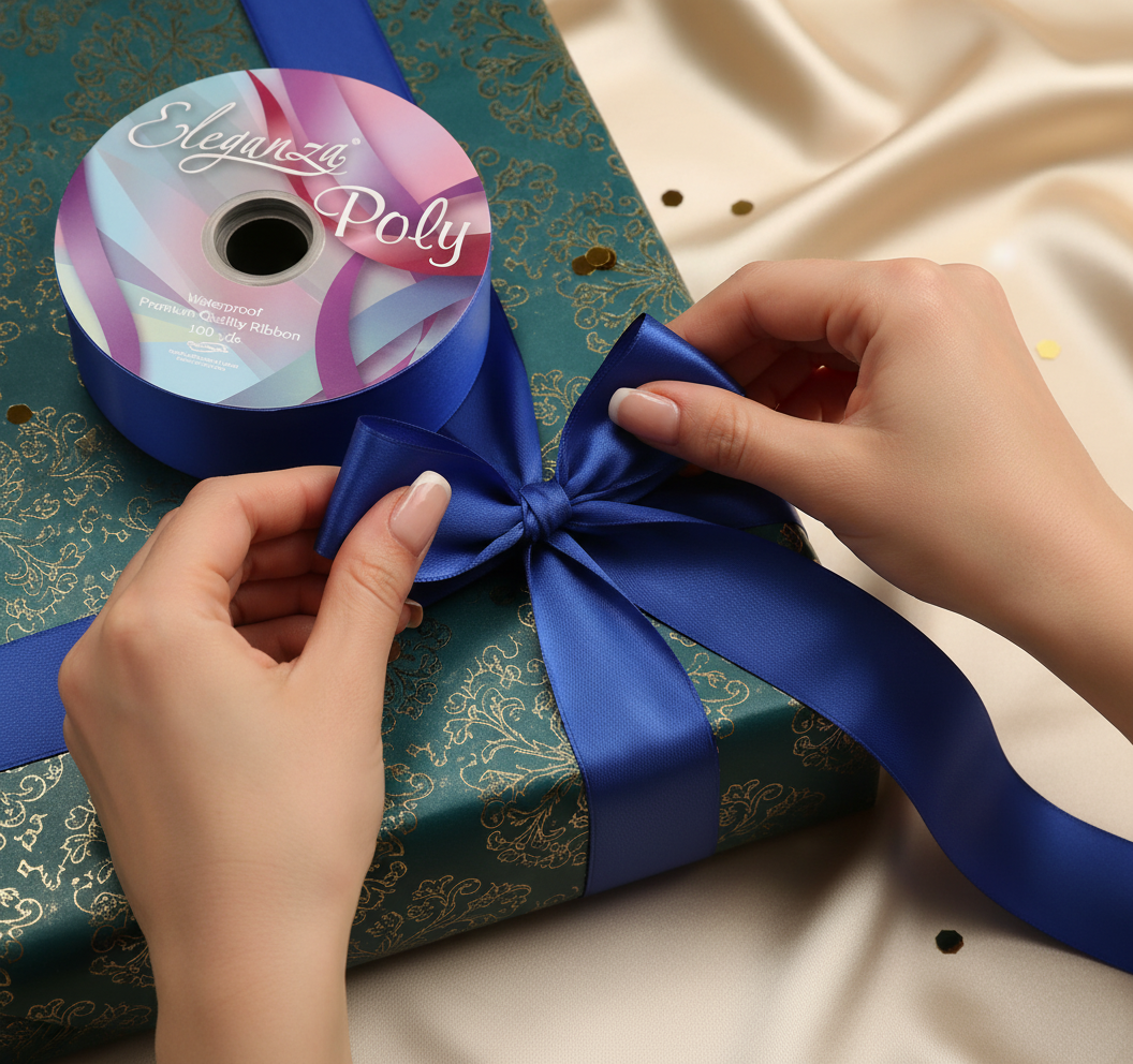 Eleganza Poly Ribbon 50mm x 91m (100yds) Royal Blue