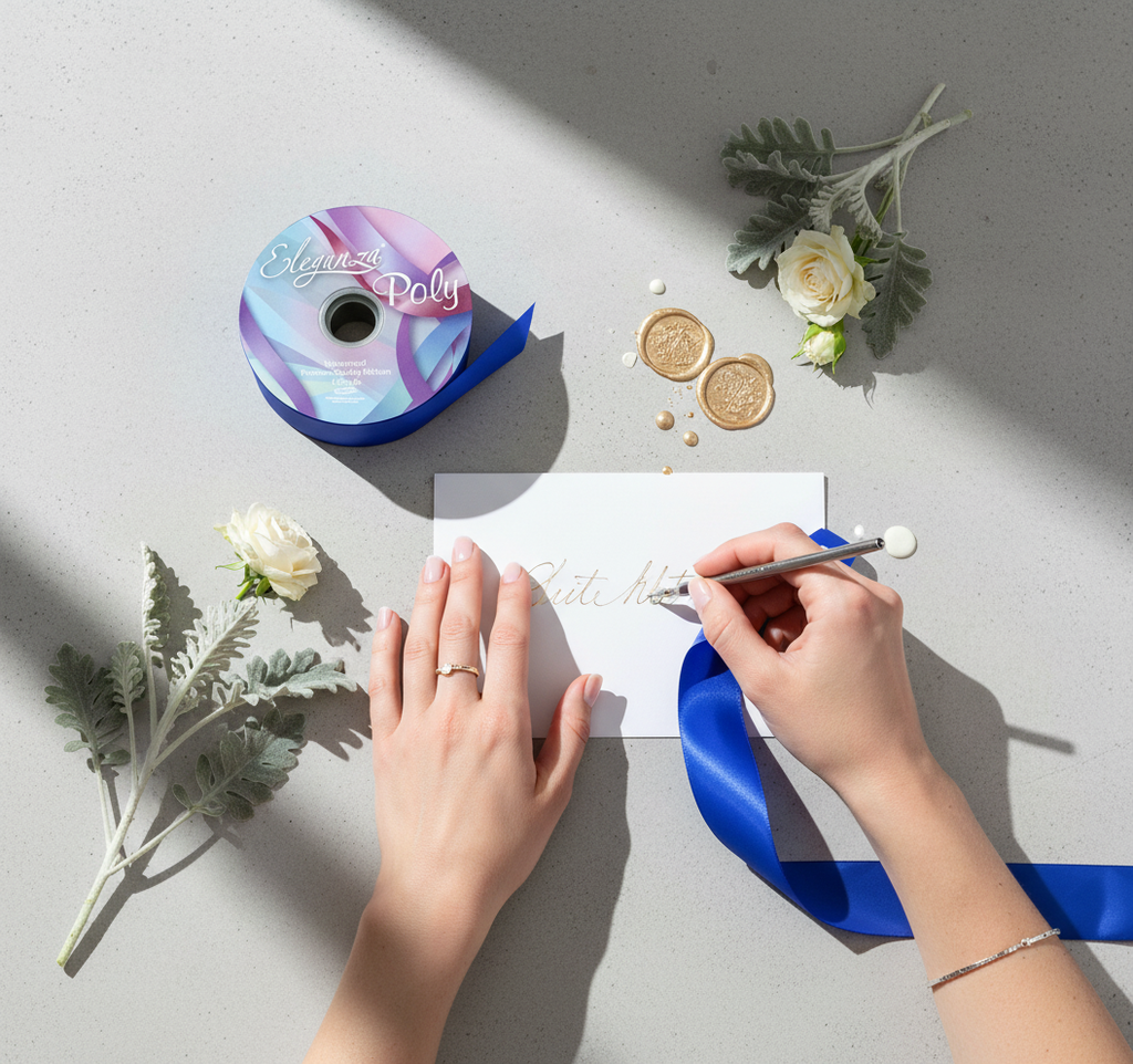 Eleganza Poly Ribbon 50mm x 91m (100yds) Royal Blue