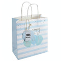 Eurowrap Hooray Baby Boy medium gift bag with celebratory message