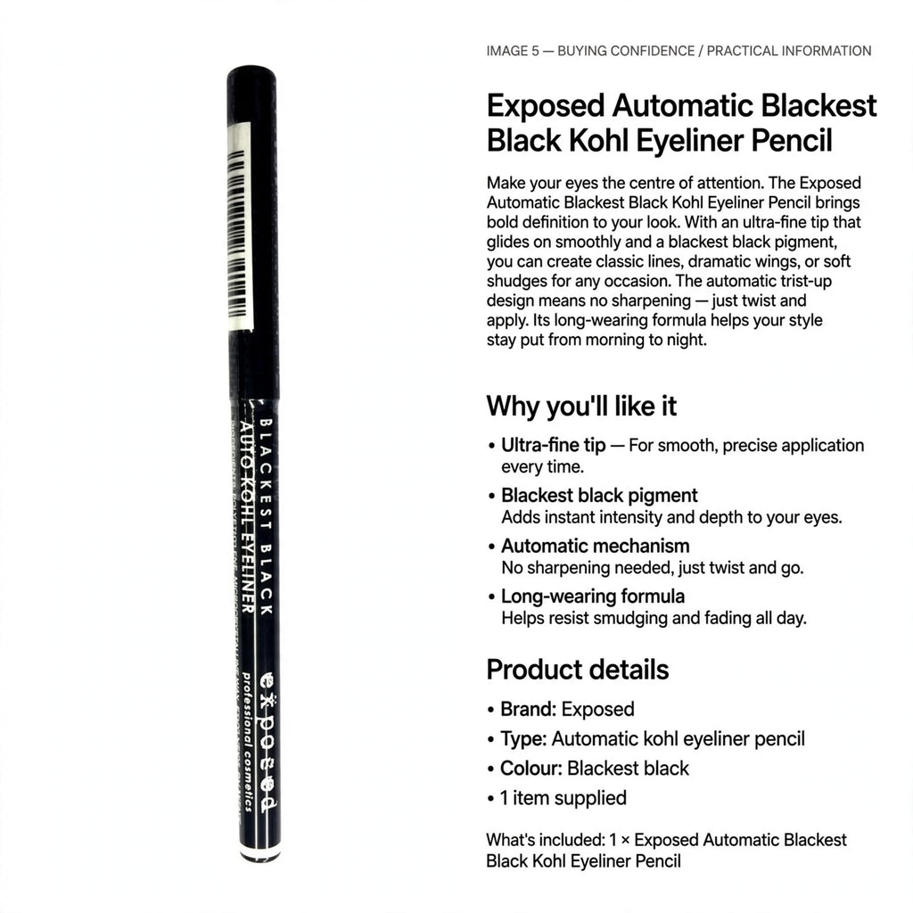 Image highlighting no sharpening needed with twist-up mechanism and long-wearing formula