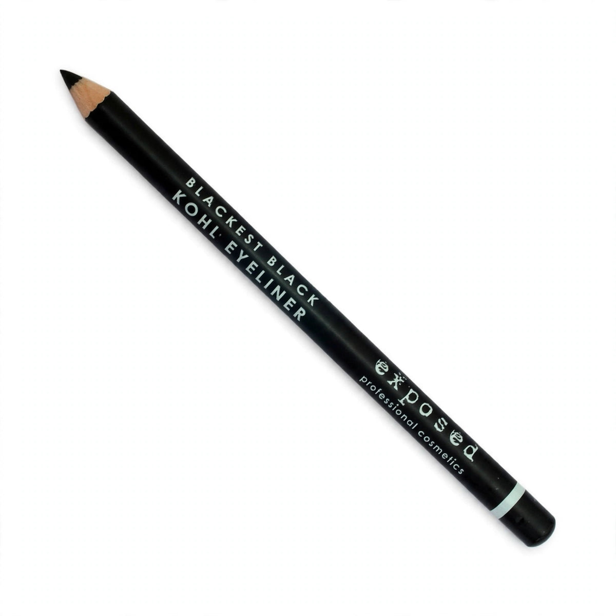 Exposed Black Kohl Eyeliner Pencil with rich black pigment and creamy formula