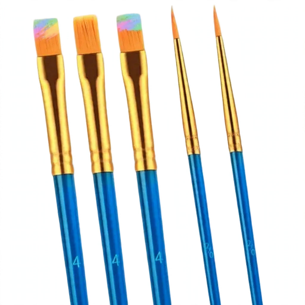 Detail view of the Face Painting Brushes showcasing the essential brushes