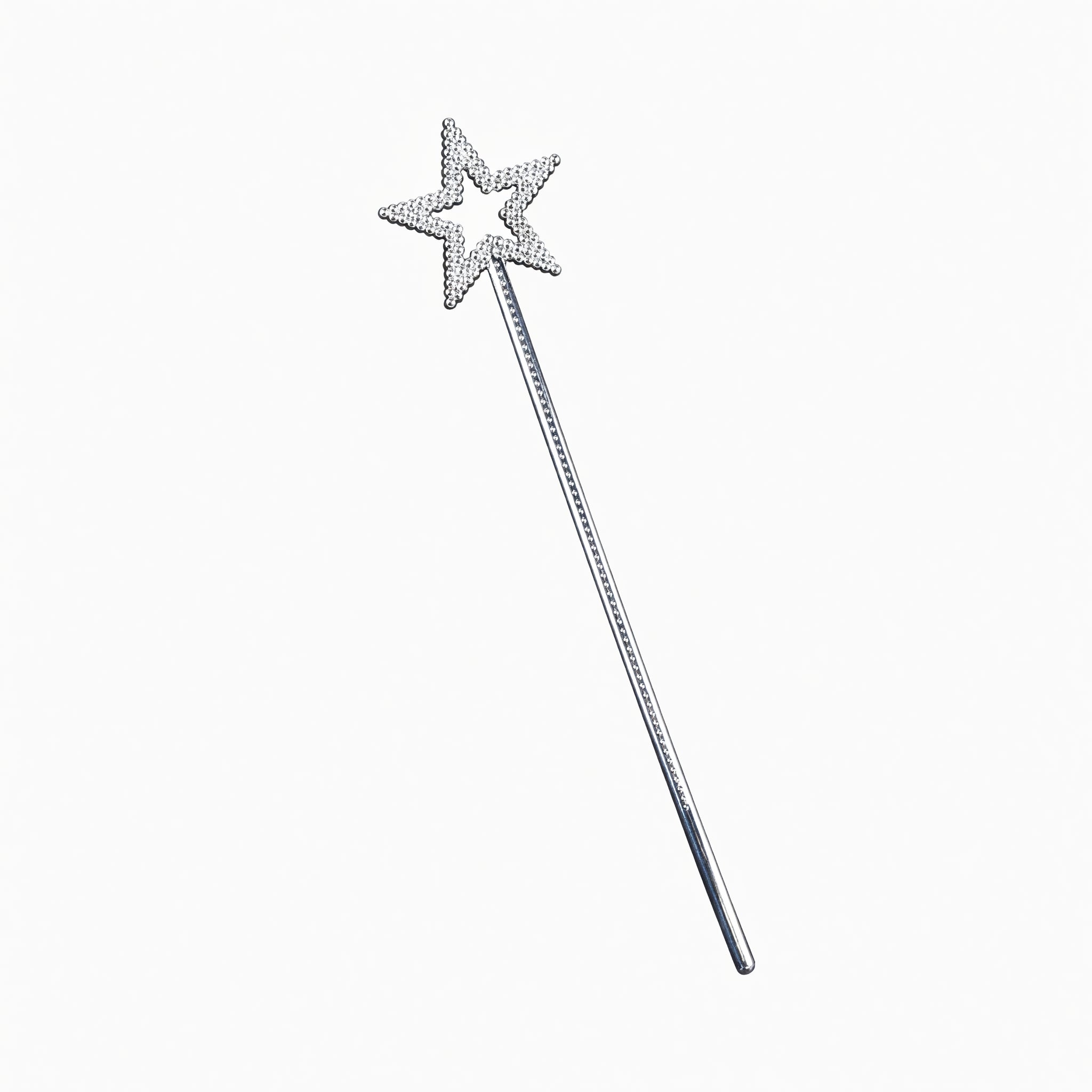 Fairy Wands Silver Plastic 35cm