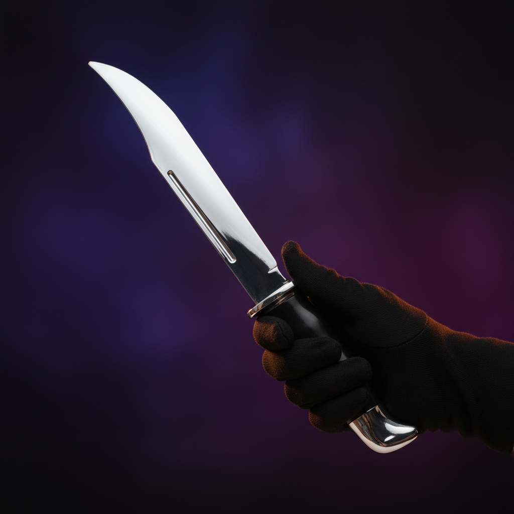 Ghost Face Scream 13" Chrome Bowie Knife | Merthyr Tydfil | Why Not Shop Online