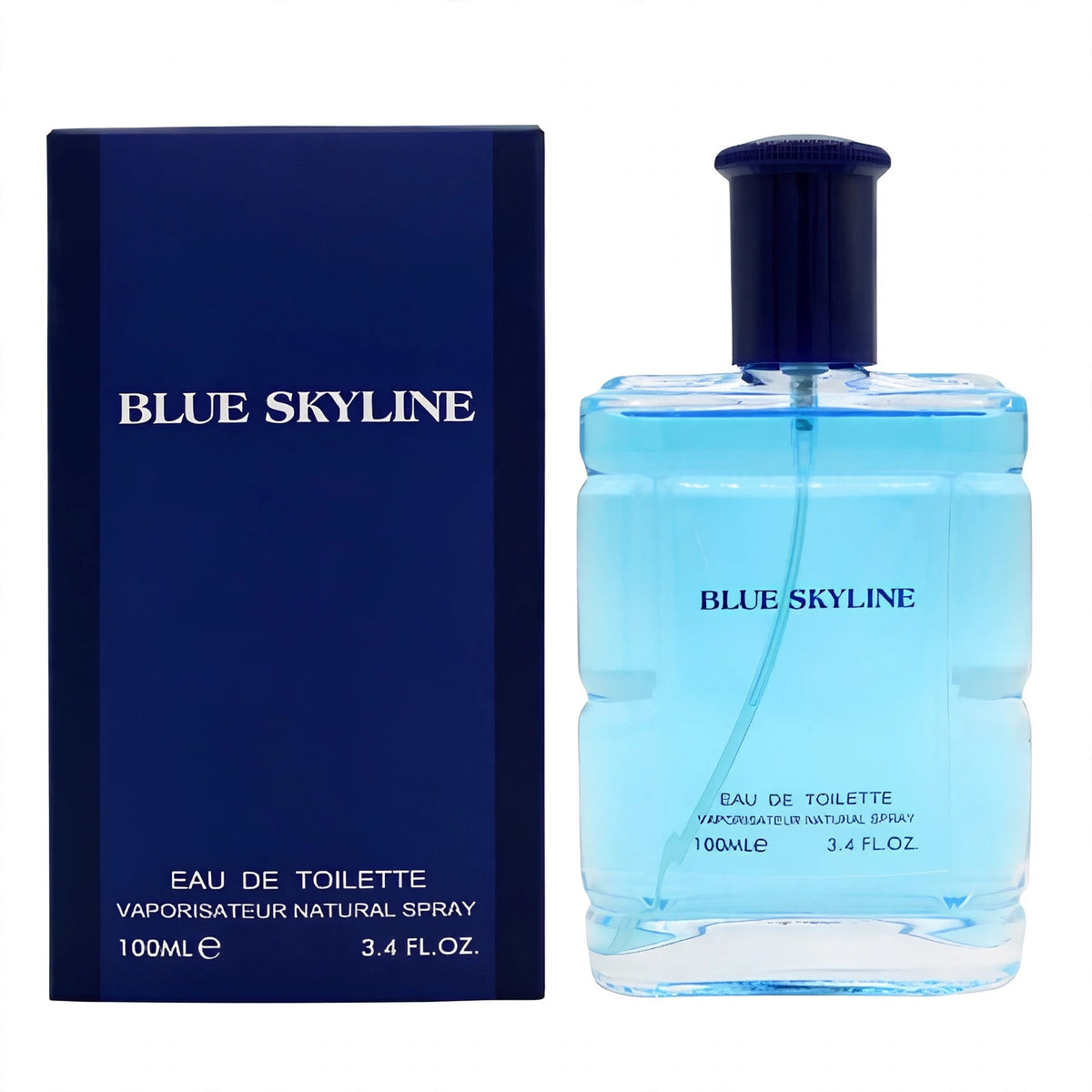 Fine Perfumery Mens Blue Skyline 100ml EDT Spray bottle