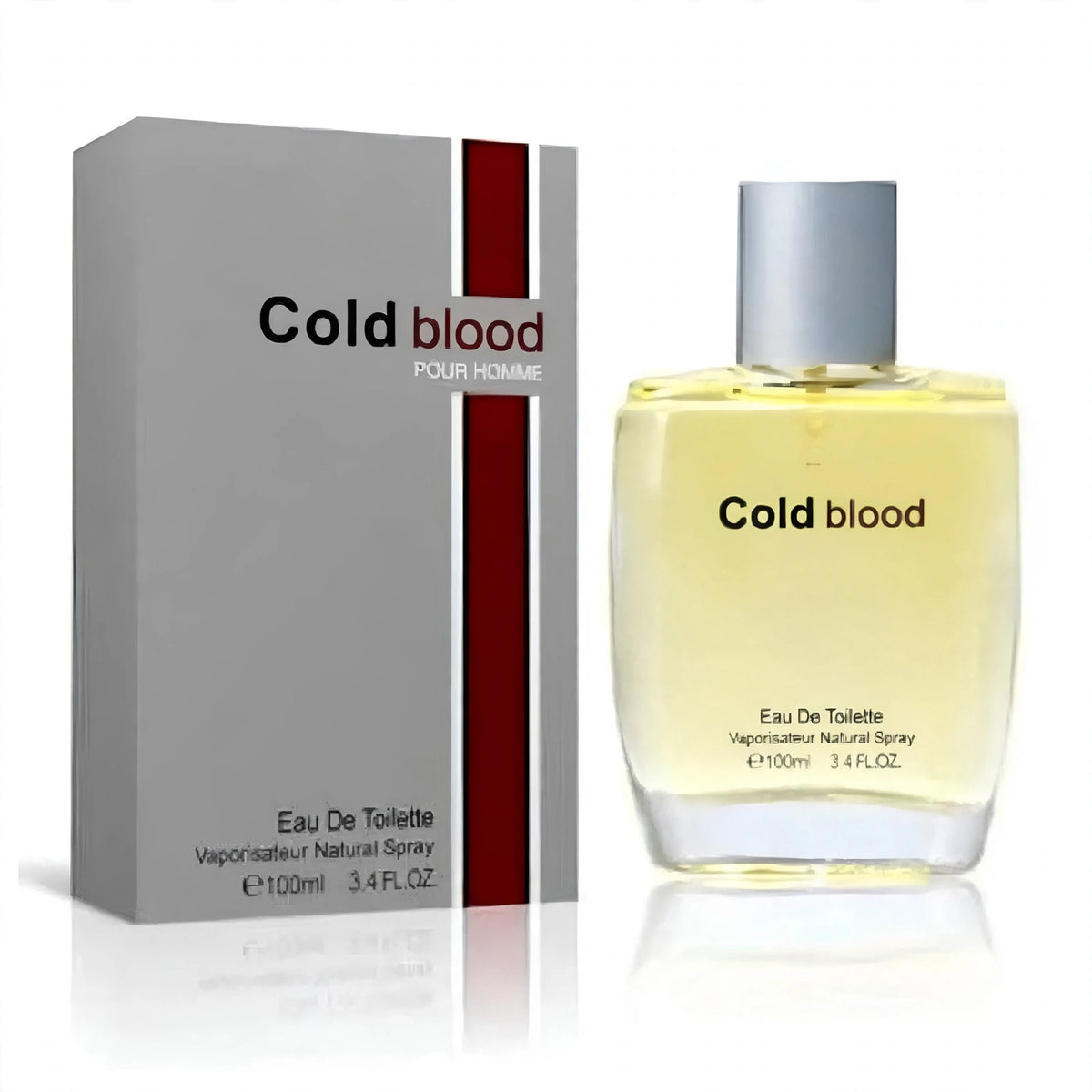 Fine Perfumery Mens Cold Blood 100ml Eau de Toilette spray bottle