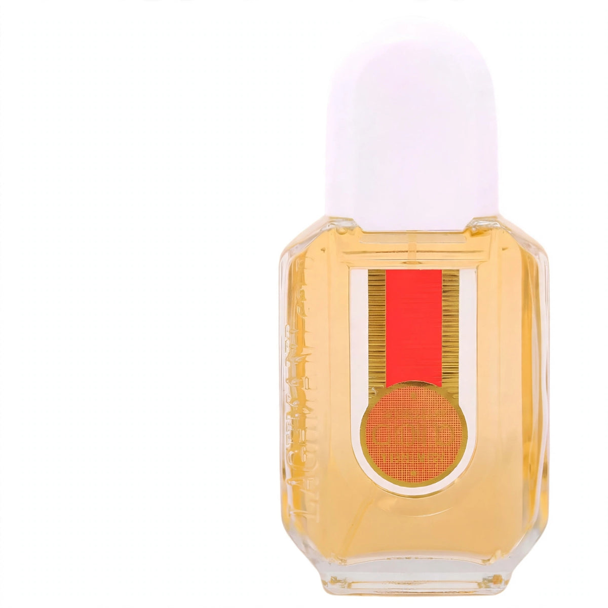Close-up view of Fine Perfumery Mens Laghmani White Gold 85ml EDT spray bottle
