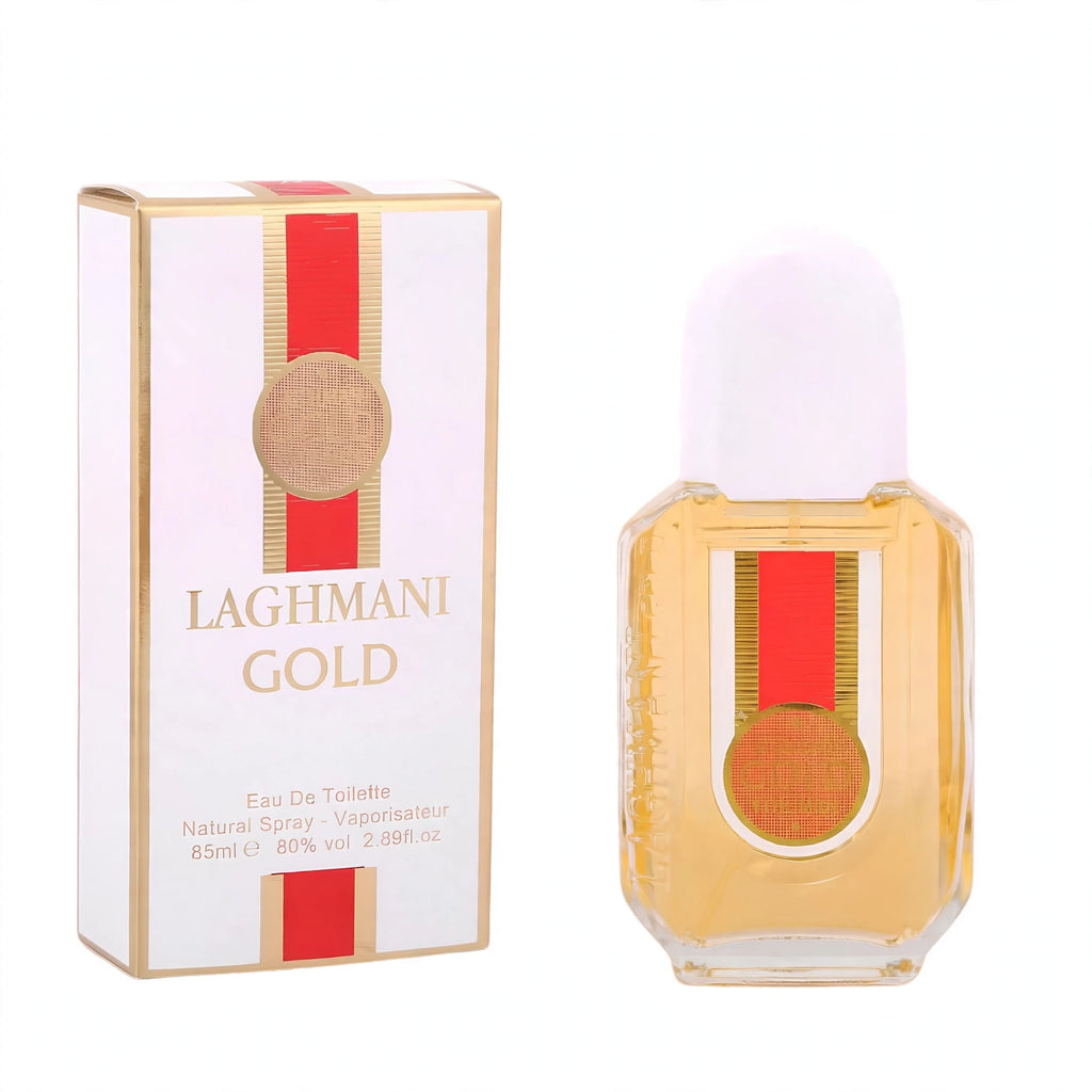 Fine Perfumery Mens Laghmani White Gold 85ml Eau de Toilette spray bottle