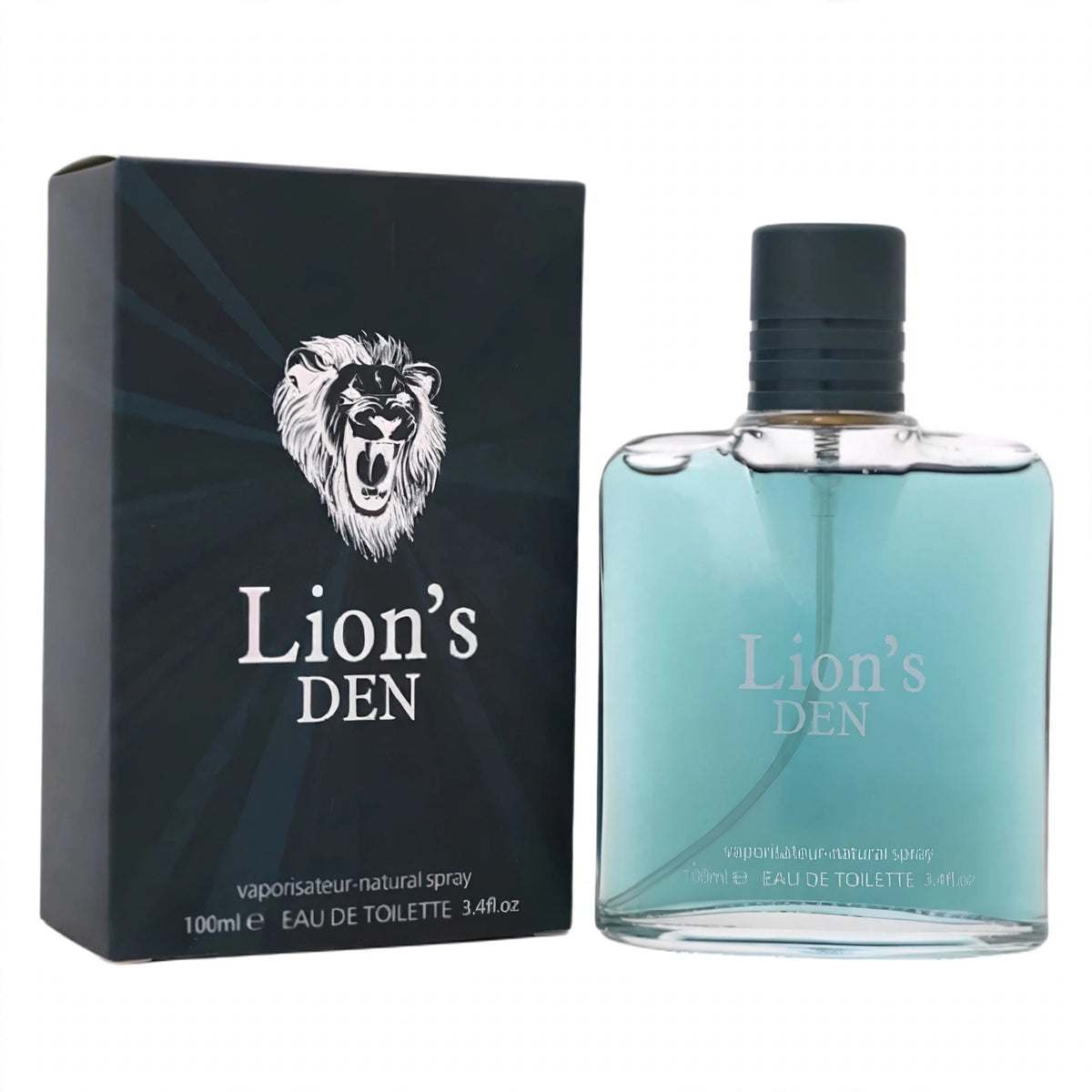 Fine Perfumery Mens Lion's Den 100ml Eau de Toilette spray bottle