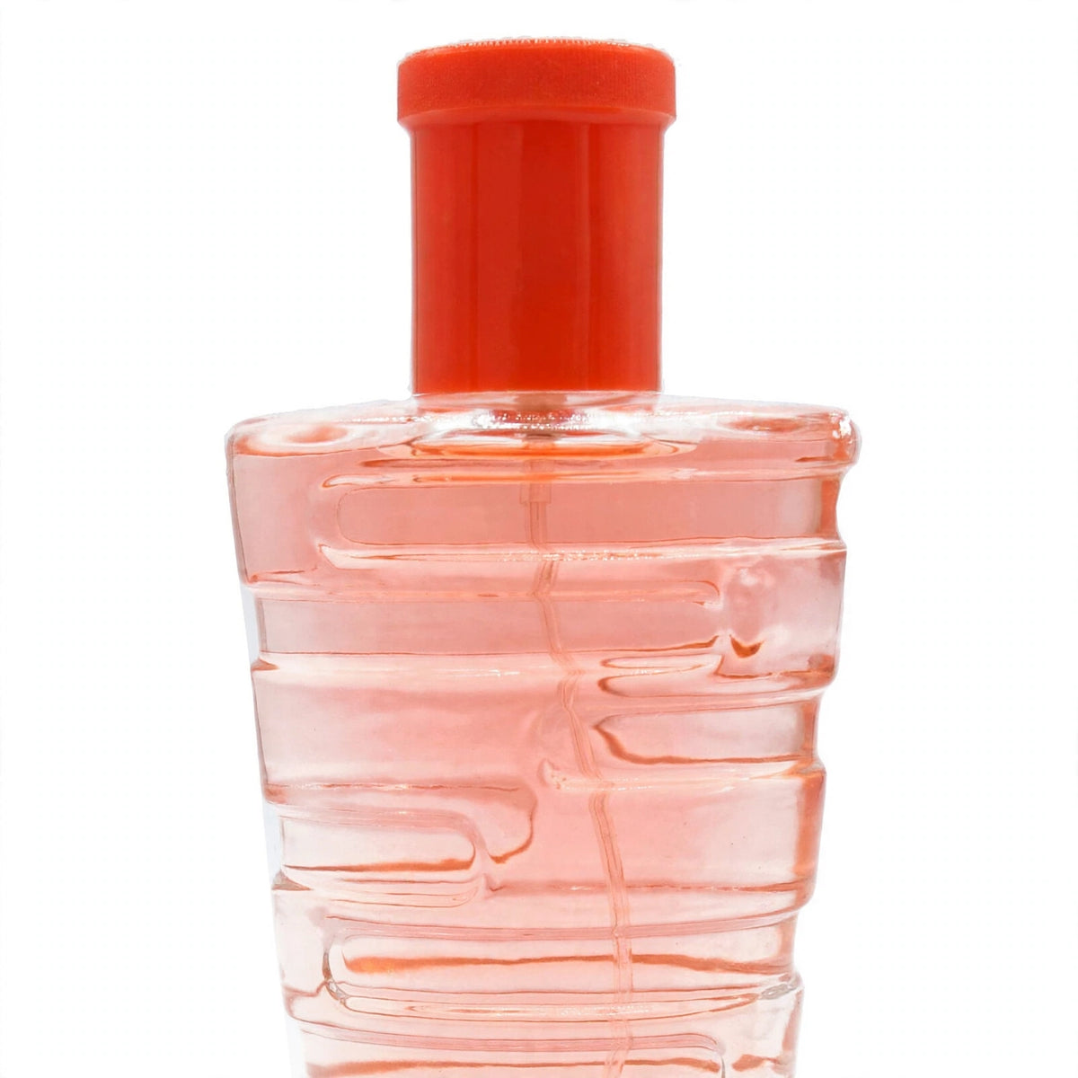 Close-up view of Fine Perfumery Womens Nude Red EDP spray bottle