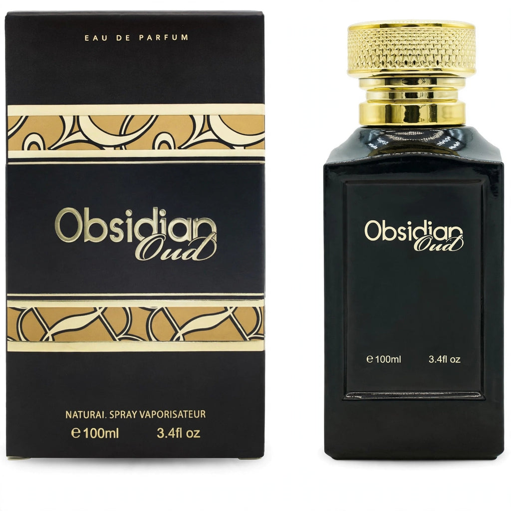Fine Perfumery Obsidian Oud 100ml unisex eau de parfum spray bottle