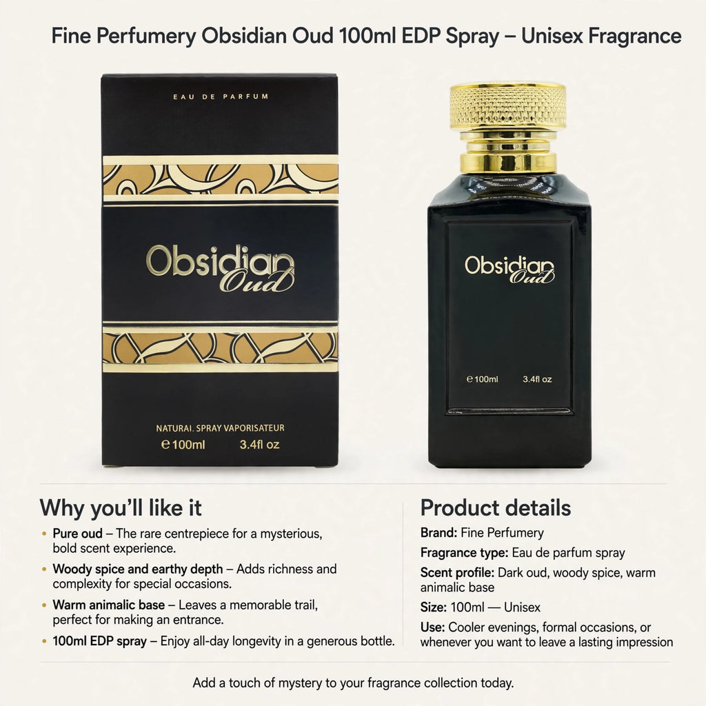 100ml eau de parfum spray offering all-day longevity with pure oud scent