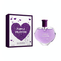 Fine Perfumery Womens Purple Valentine Eau de Parfum spray in violet glass bottle