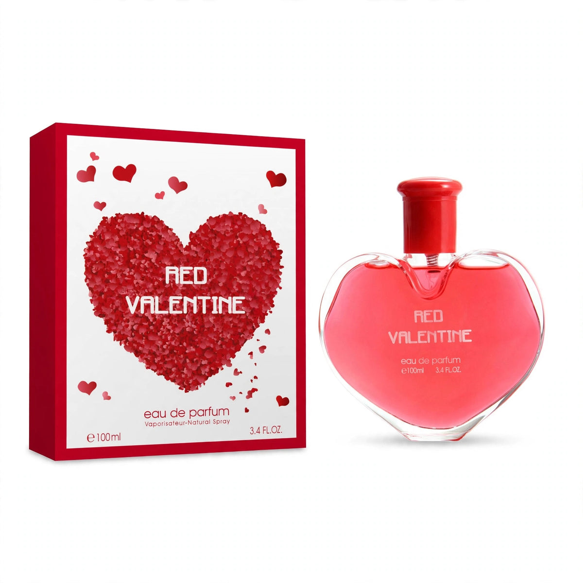Fine Perfumery Womens Red Valentine Eau de Parfum spray bottle 100ml