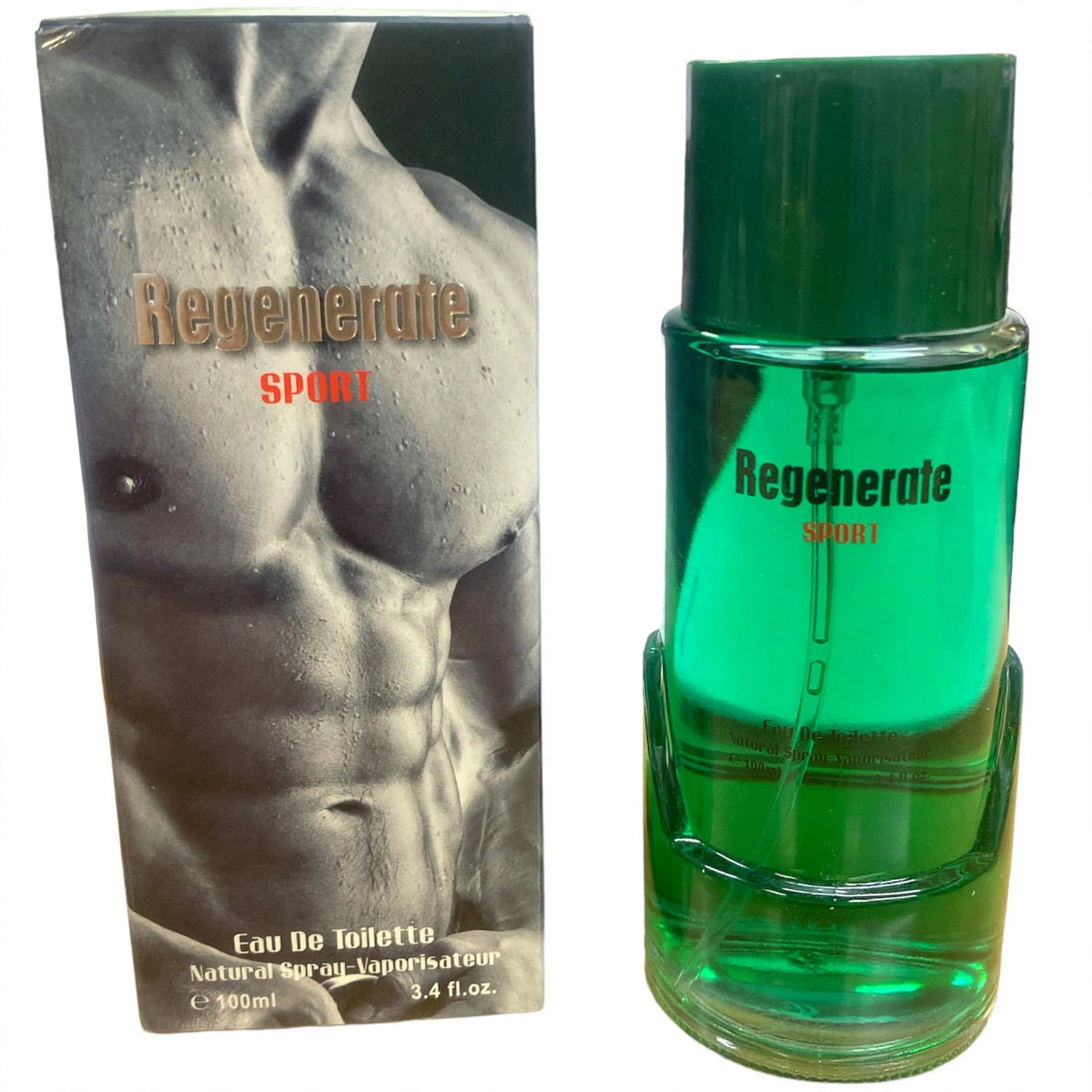 Fine Perfumery Mens Regenerate Sport 100ml EDT spray bottle