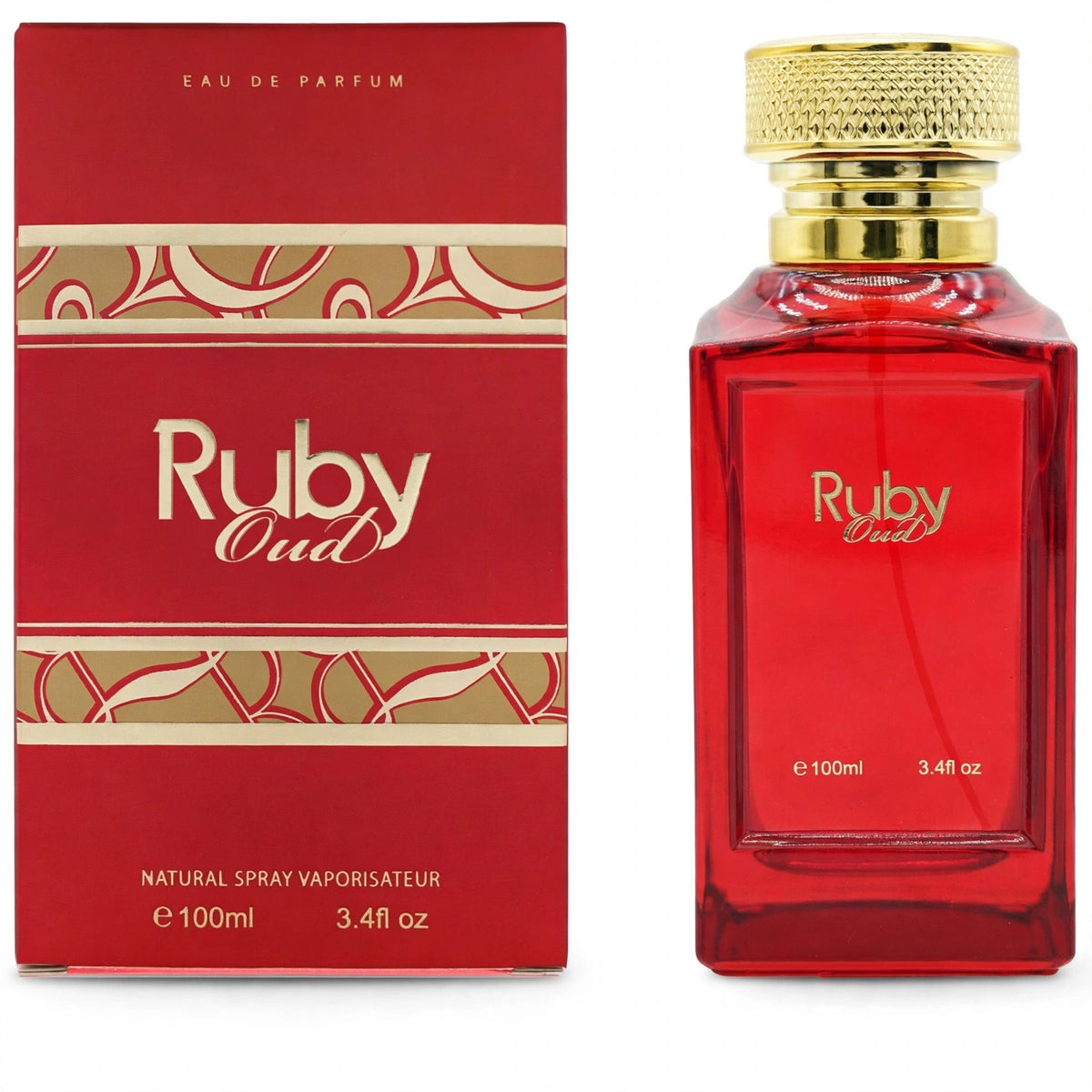 Fine Perfumery Ruby Oud Eau de Parfum 100ml spray bottle