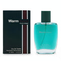 Fine Perfumery Mens Warm Blood 100ml EDT spray bottle with weighted gunmetal-style design