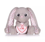 Swizzels Love Heart Bunny It's A Girl 18cm soft plush toy by Whitehouse Leisure — perfect new baby girl gift