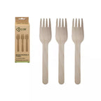 Eco Birchwood Wooden Forks 24pk