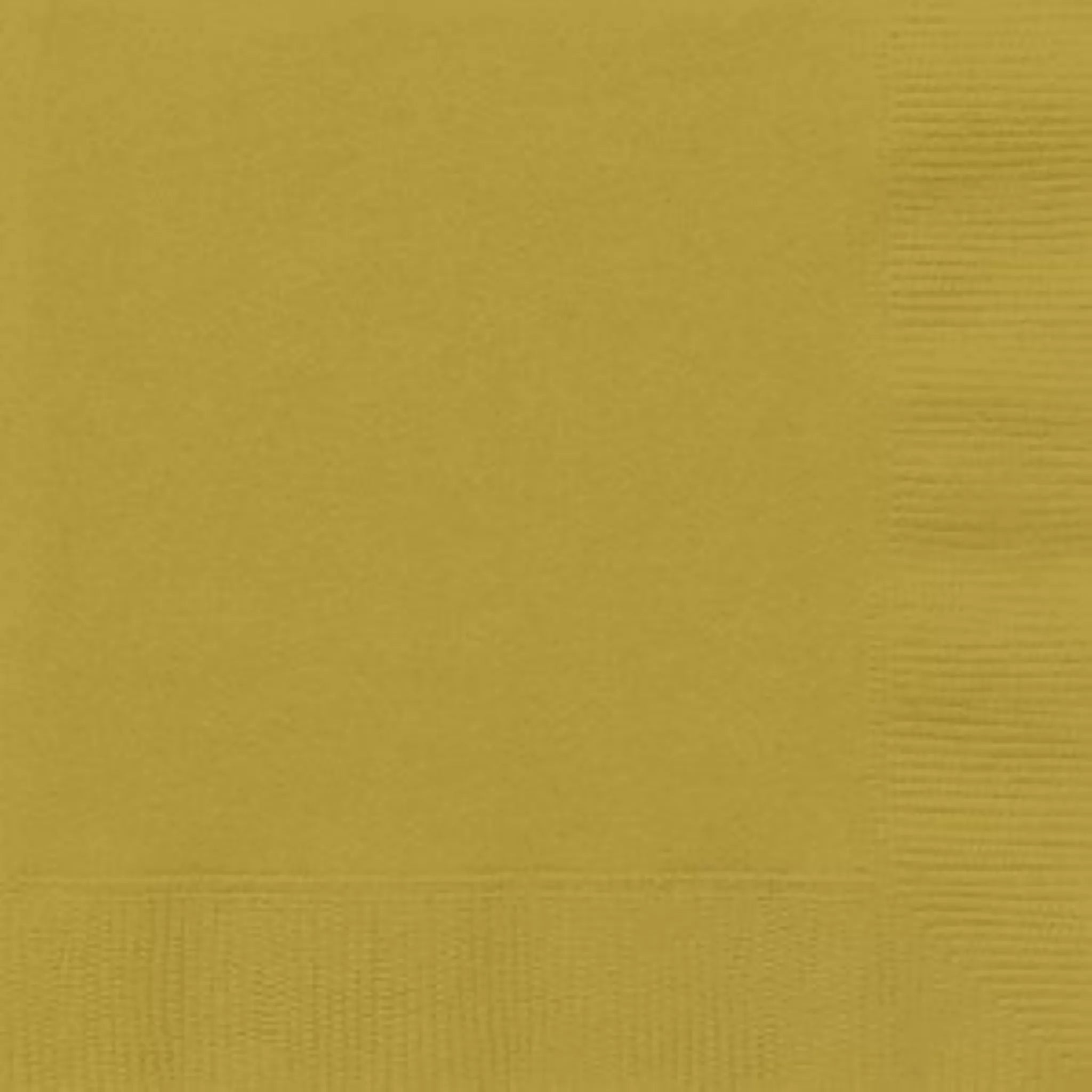 Unique 20 Pack Luncheon Napkins Gold 32.3cm