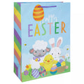 Easter Bunny Gift Bag X-Large Multi-Coloured 18x13"
