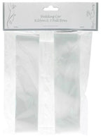 White Wedding Car Ribbon & Pull Bows Pack of 3