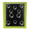 Fake Piercings Set 8-Pack with silver chrome clip-on hoop rings