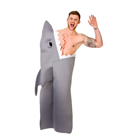 Funny Shark Adults Fancy Dress Costume One Size