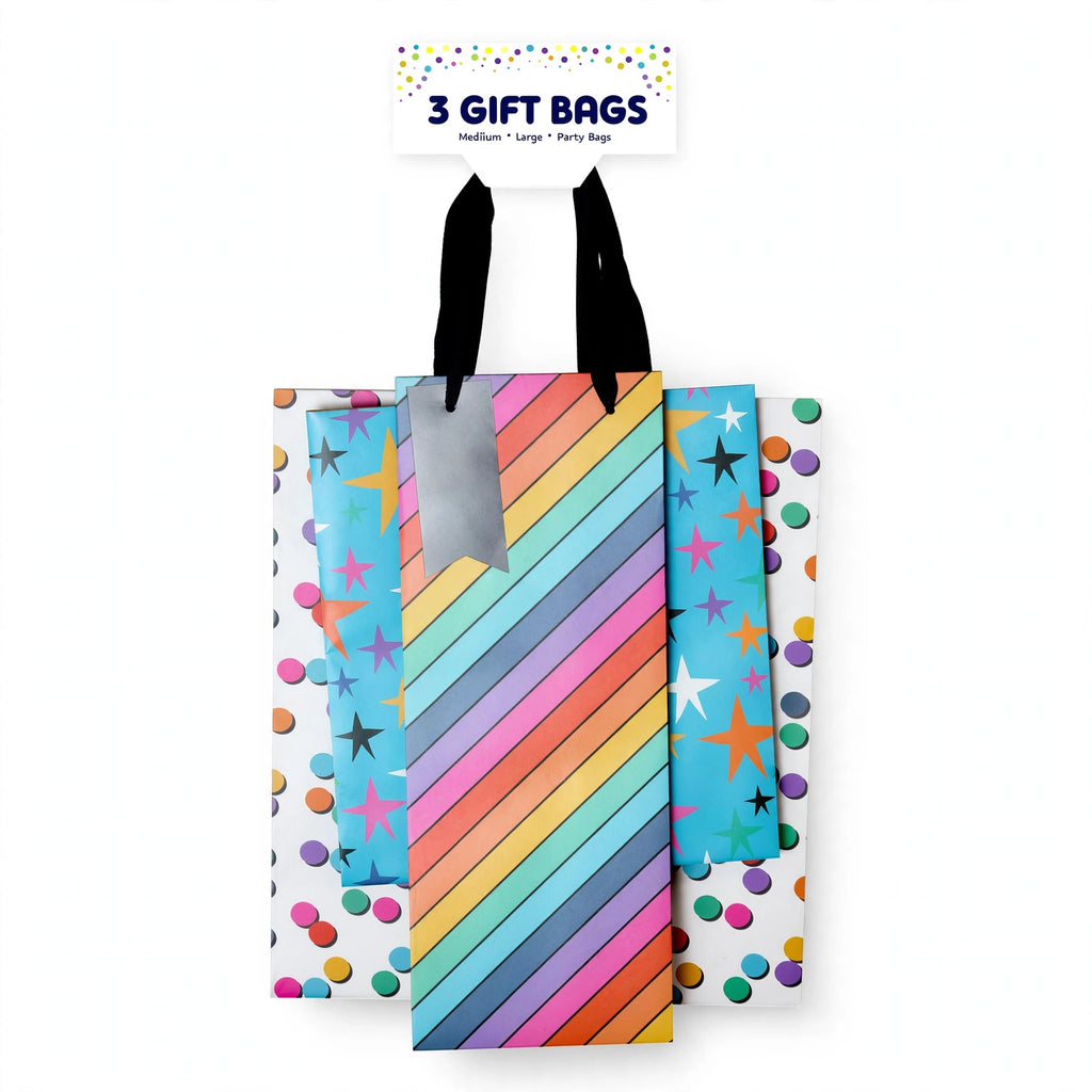 Generic Design Gift Bag Set with multiple paper gift bags in various sizes