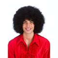 Giant Black Afro Wig with large fluffy afro style in black