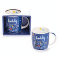 Gift mug printed with 'Best Daddy In The Universe' from Tiger Feet Ltd
