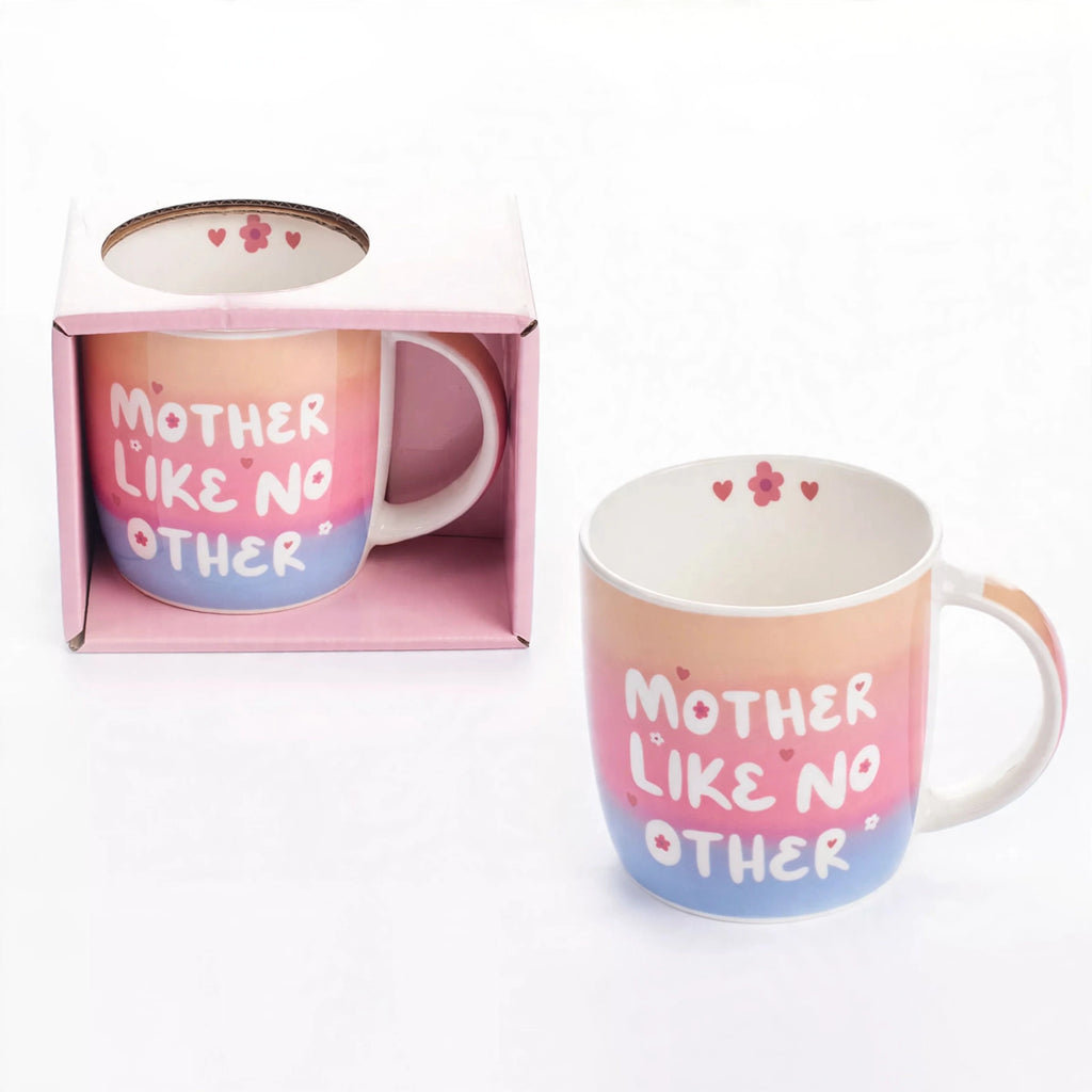 Ceramic gift mug with 'Mother Like No Other' printed on it