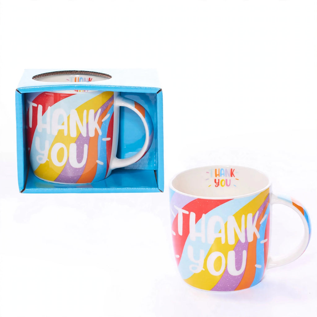 ceramic mug with Thank You design