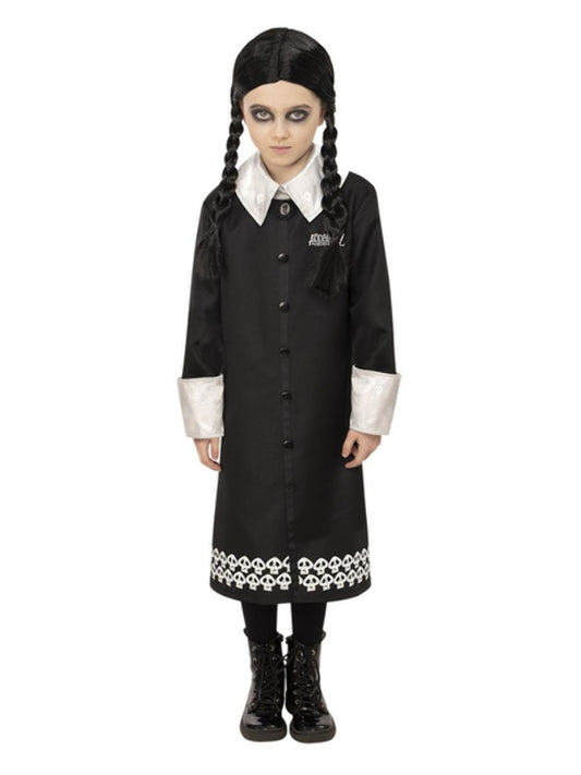 Addams Family Girls Wednesday Fancy Dress Costume Medium Age 7-9 Years
