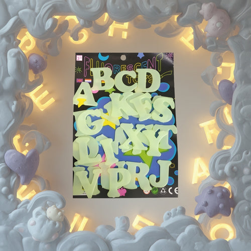 Glow In The Dark Stick On Alphabet Letters