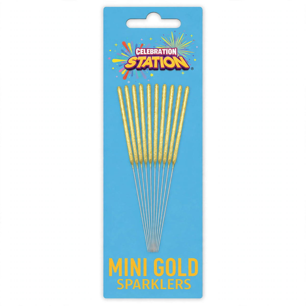 Gold Mini Sparklers pack of 10 with 4.5-inch length