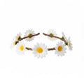Daisy flower hairband with flexible band