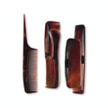 Brown tortoiseshell style hair comb set pack of 10 from The Accessory Shop