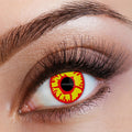 Halloween Contact Lenses One Day Use Flame One Pair with flame-effect design