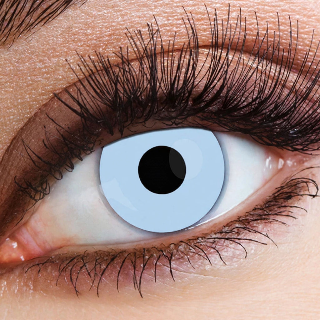 Detail view of Eyecasions Ice Blue contact lenses