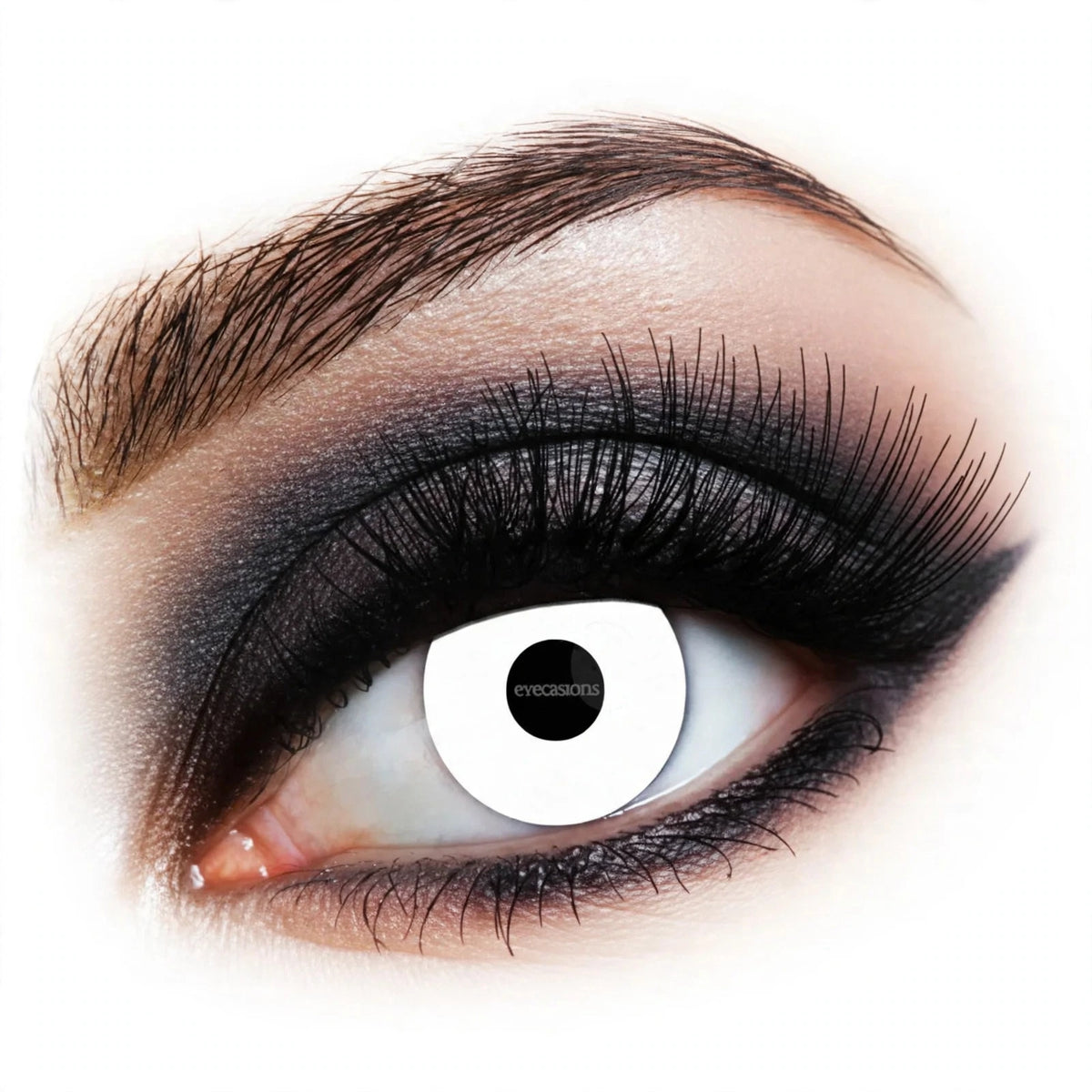 Halloween Contact Lenses One Day Use Marilyn Manson One Pair with off-white and dark eye effect