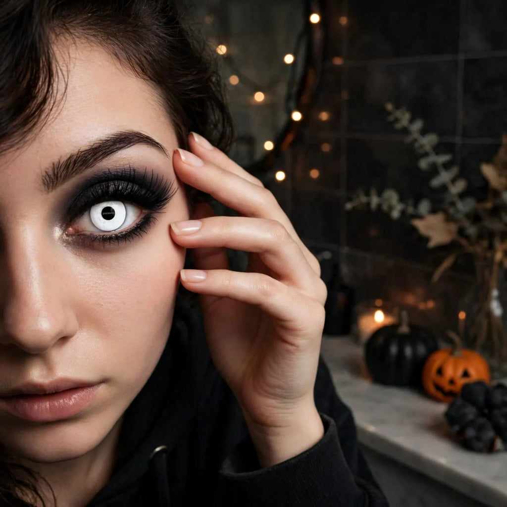 Halloween Contact Lenses One Day Use Marilyn Manson One Pair worn for Halloween or fancy dress