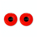 Red Devil Halloween contact lenses for costume use.