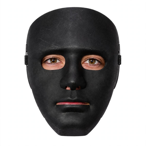 Black Robot Halloween Mask for costume wear