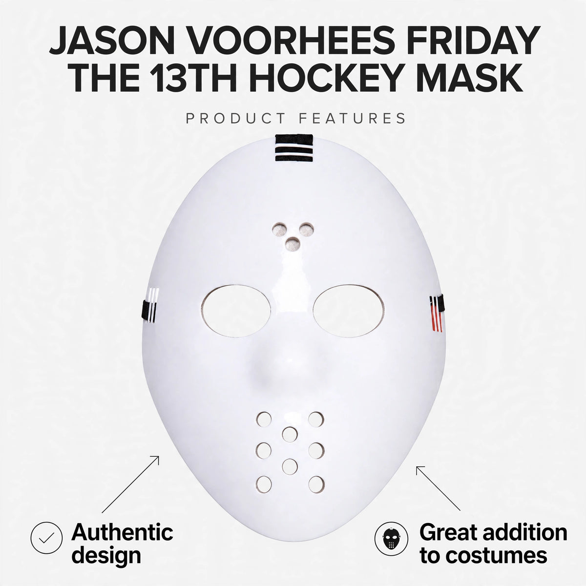 Features of Jason Voorhees hockey mask